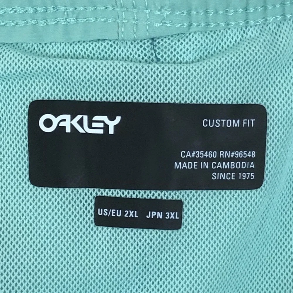 Oakley Beach Swimming Trunks Shorts Men's Sz 2XL Aqua Green Outdoors